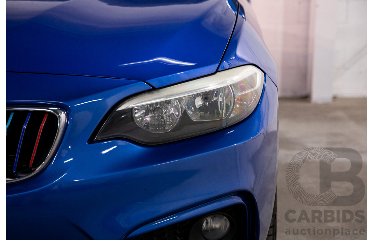 5/2014 BMW 220d M Sport F22 2d Coupe Estoril Blue Metallic Turbo Diesel 2.0L