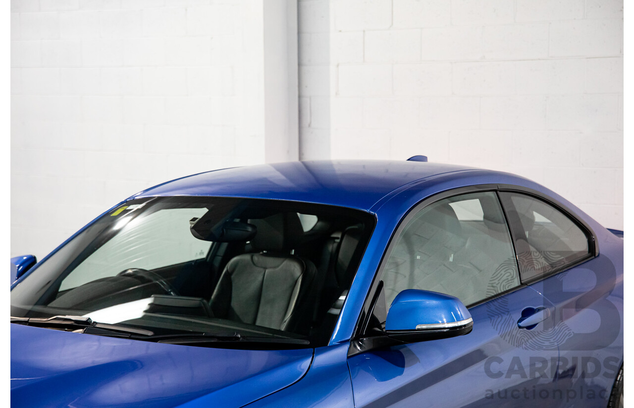 5/2014 BMW 220d M Sport F22 2d Coupe Estoril Blue Metallic Turbo Diesel 2.0L