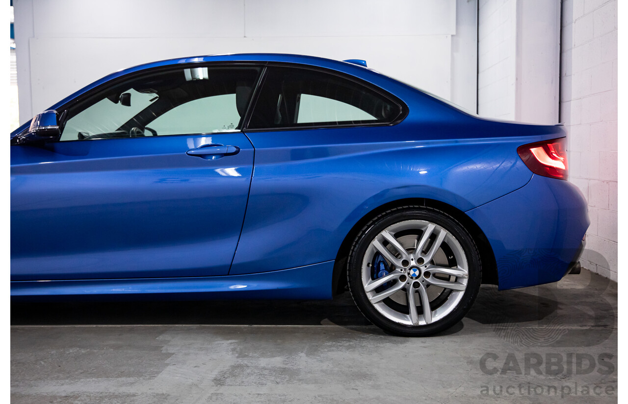5/2014 BMW 220d M Sport F22 2d Coupe Estoril Blue Metallic Turbo Diesel 2.0L