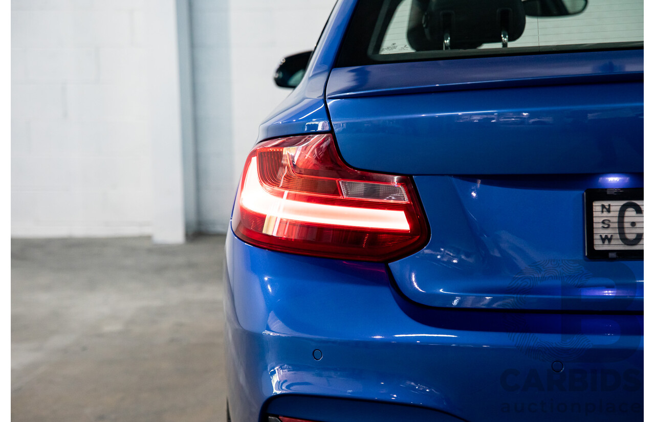 5/2014 BMW 220d M Sport F22 2d Coupe Estoril Blue Metallic Turbo Diesel 2.0L