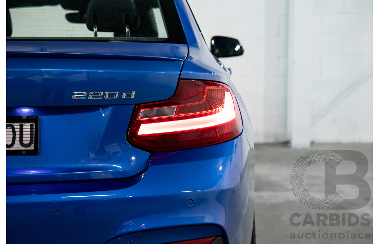 5/2014 BMW 220d M Sport F22 2d Coupe Estoril Blue Metallic Turbo Diesel 2.0L