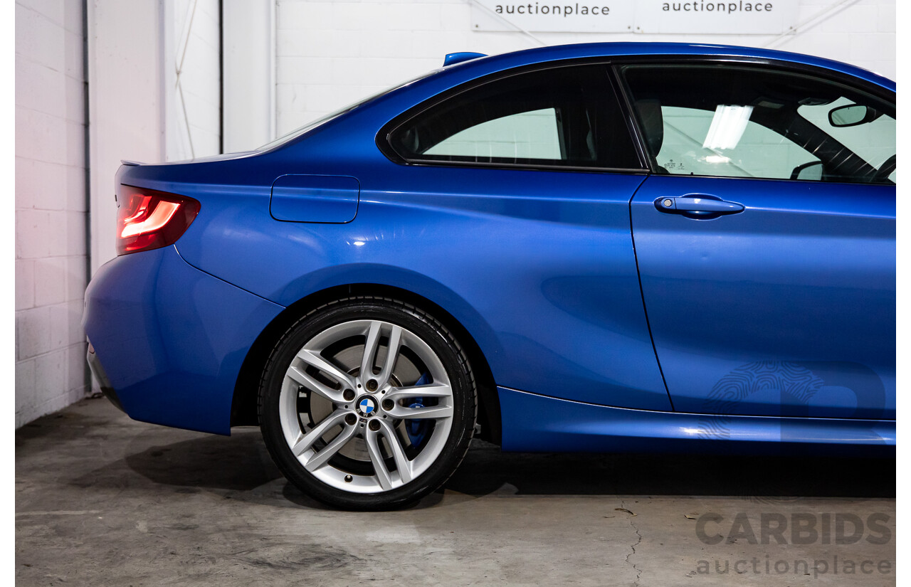 5/2014 BMW 220d M Sport F22 2d Coupe Estoril Blue Metallic Turbo Diesel 2.0L