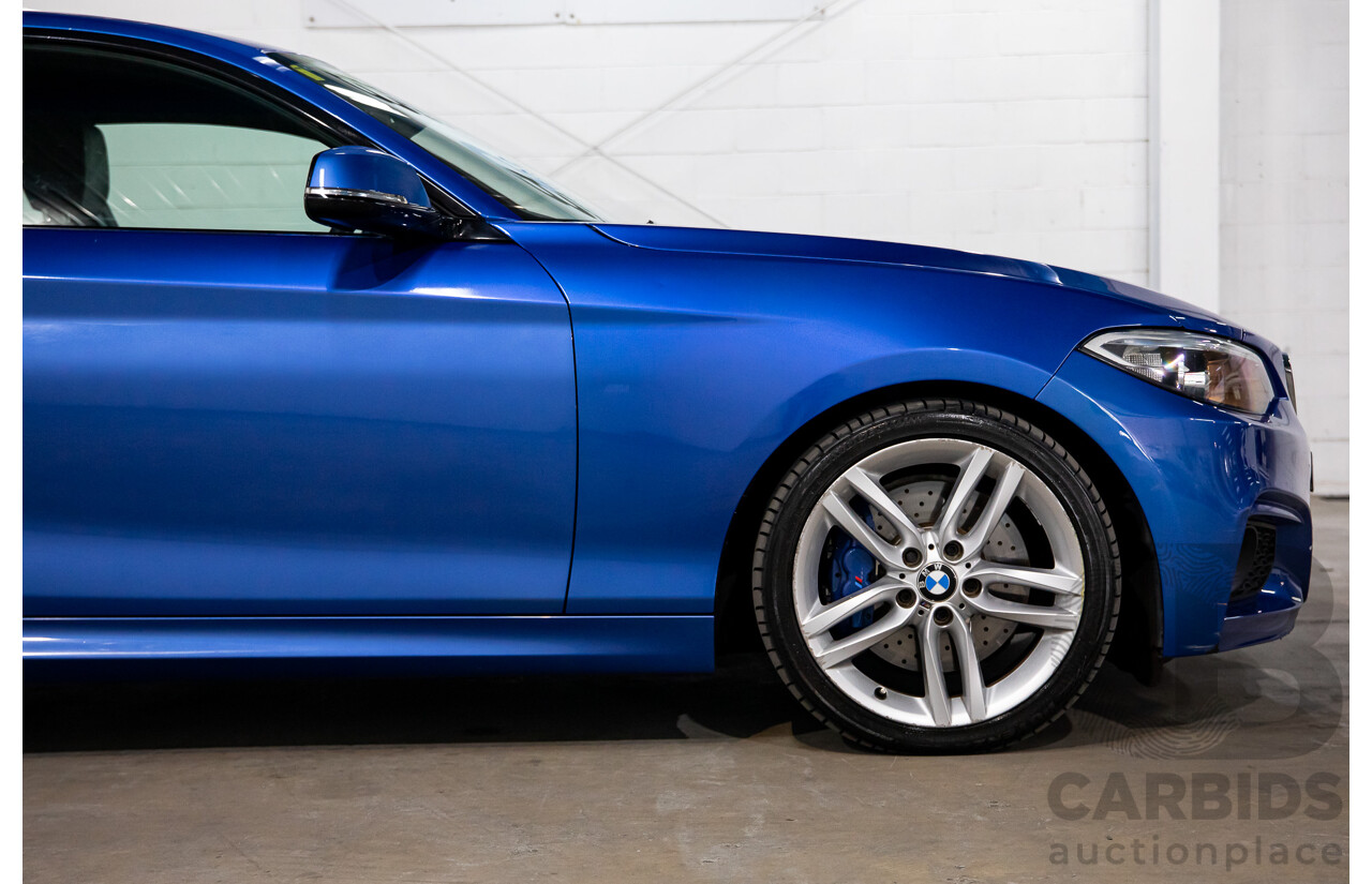 5/2014 BMW 220d M Sport F22 2d Coupe Estoril Blue Metallic Turbo Diesel 2.0L