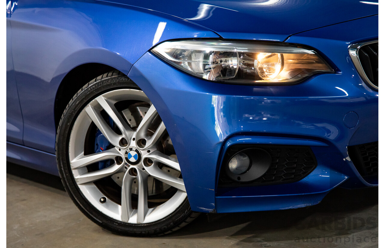 5/2014 BMW 220d M Sport F22 2d Coupe Estoril Blue Metallic Turbo Diesel 2.0L