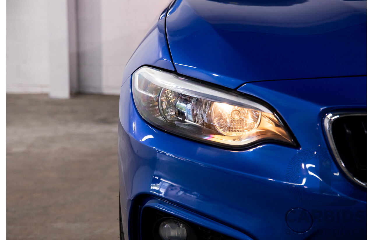 5/2014 BMW 220d M Sport F22 2d Coupe Estoril Blue Metallic Turbo Diesel 2.0L