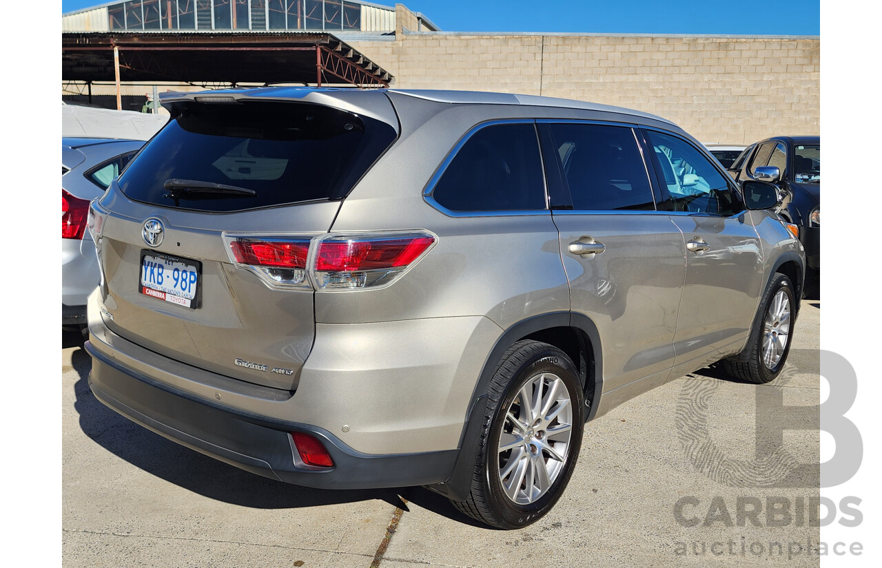 3/2014 Toyota Kluger Grande (4x4) GSU55R 4d Wagon Gold 3.5L