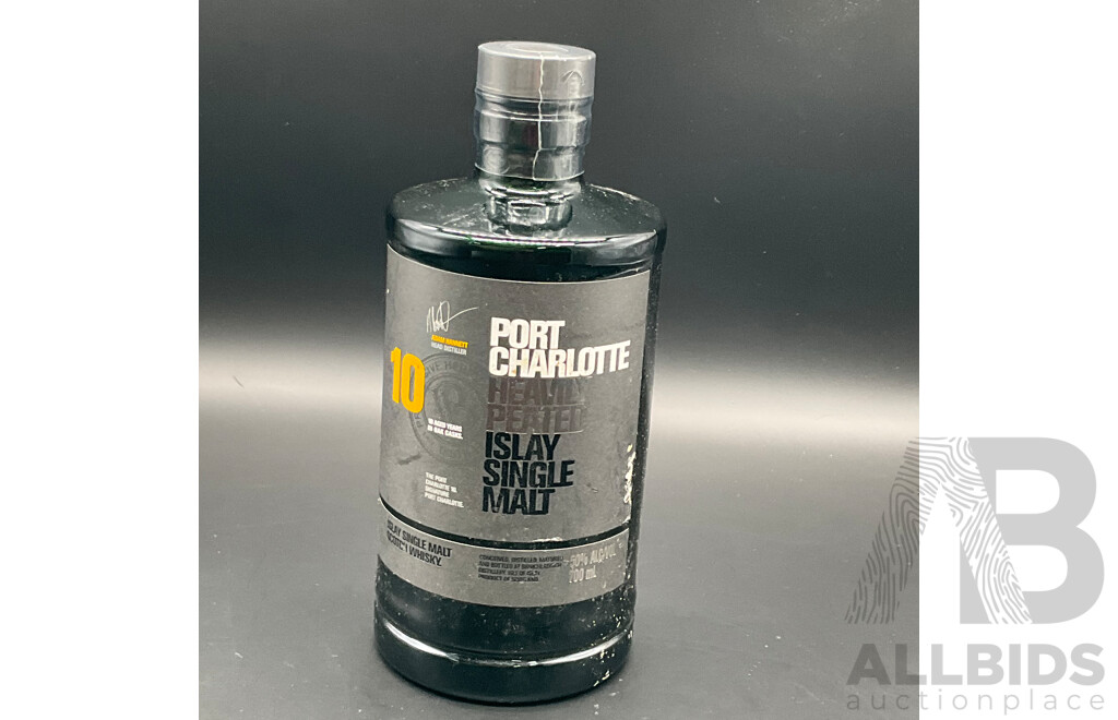 BRUICHLADDICH Port Charlotte 10 Year Old Single Malt Schotch Whisky 700ml