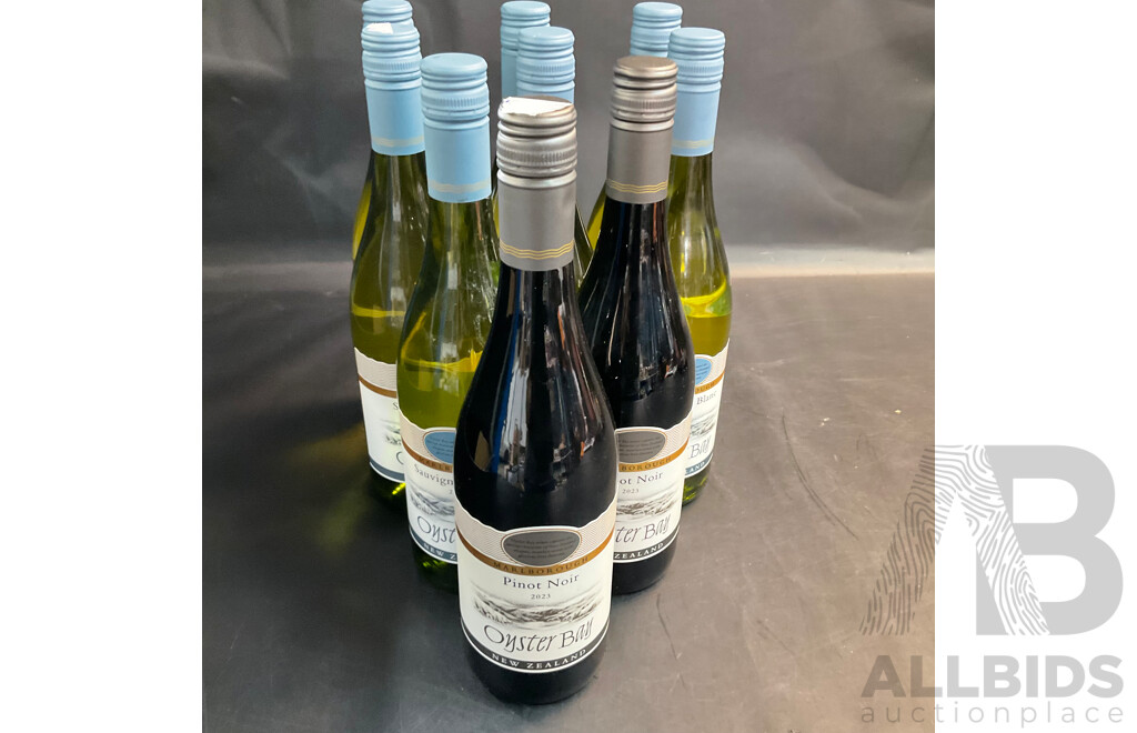 Oyster Bay Sauvignon Blanc, Pinot Noir & Minuty Provence & Cloudy Bay Sauvignon Blanc - Lot of 11