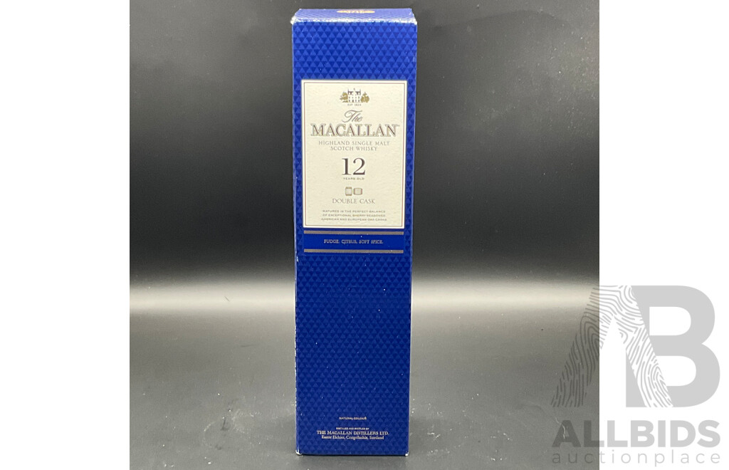 The Macallan 12 Year Old Double Cask Single Malt Schotch Whisky 700ml - ORP $139