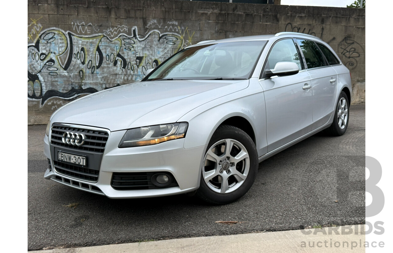 4/2010 Audi A4 2.0 TDI Avant B8 (8K) 4d Wagon Ice Silver Metallic Turbo Diesel 2.0L
