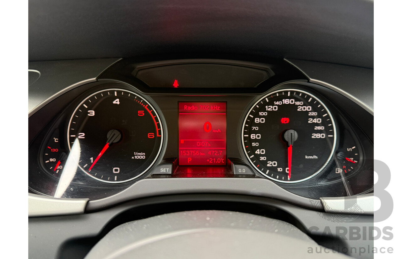 4/2010 Audi A4 2.0 TDI Avant B8 (8K) 4d Wagon Ice Silver Metallic Turbo Diesel 2.0L