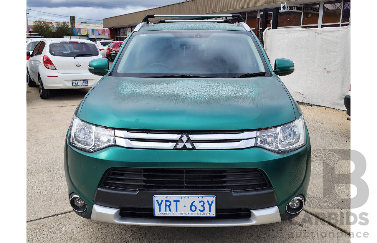 4/2014 Mitsubishi Outlander LS (4x4) ZJ MY14.5 4d Wagon Green 2.3L