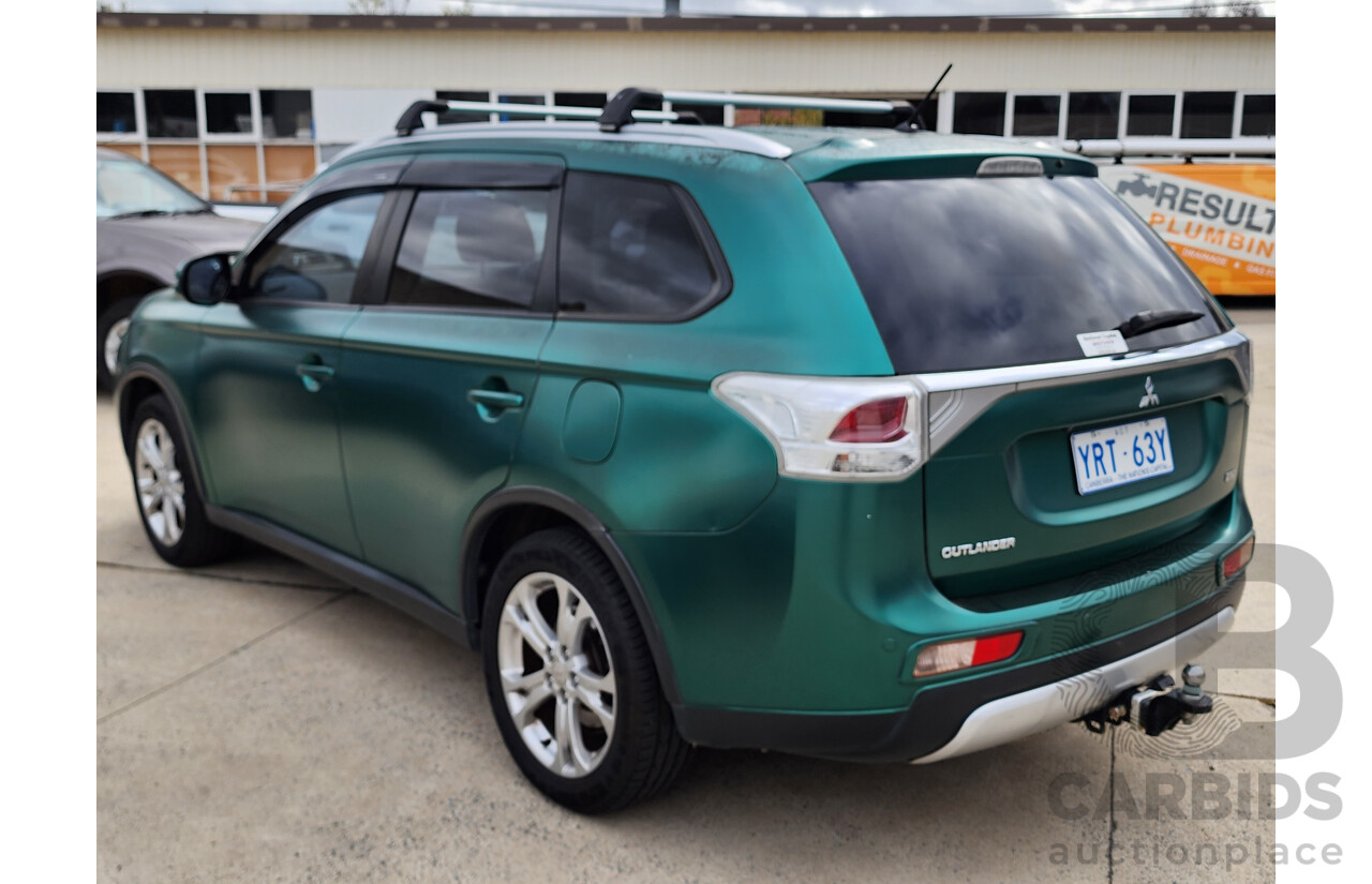 4/2014 Mitsubishi Outlander LS (4x4) ZJ MY14.5 4d Wagon Green 2.3L
