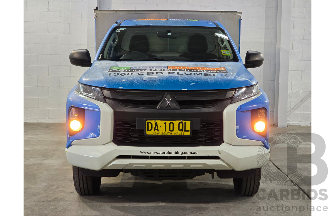 04/2021 Mitsubishi Triton GLX MR MY21 2d Cab Chassis White / Wrapped Turbo Diesel 2.4L
