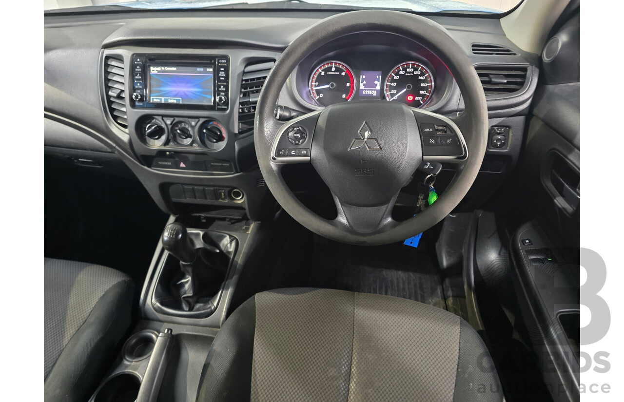 04/2021 Mitsubishi Triton GLX MR MY21 2d Cab Chassis White / Wrapped Turbo Diesel 2.4L