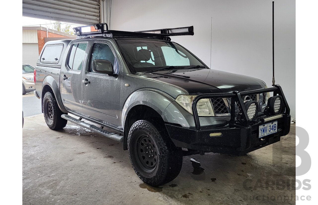 2/2011 Nissan Navara ST (4x4) D40 Dual Cab P/Up Grey 2.5L