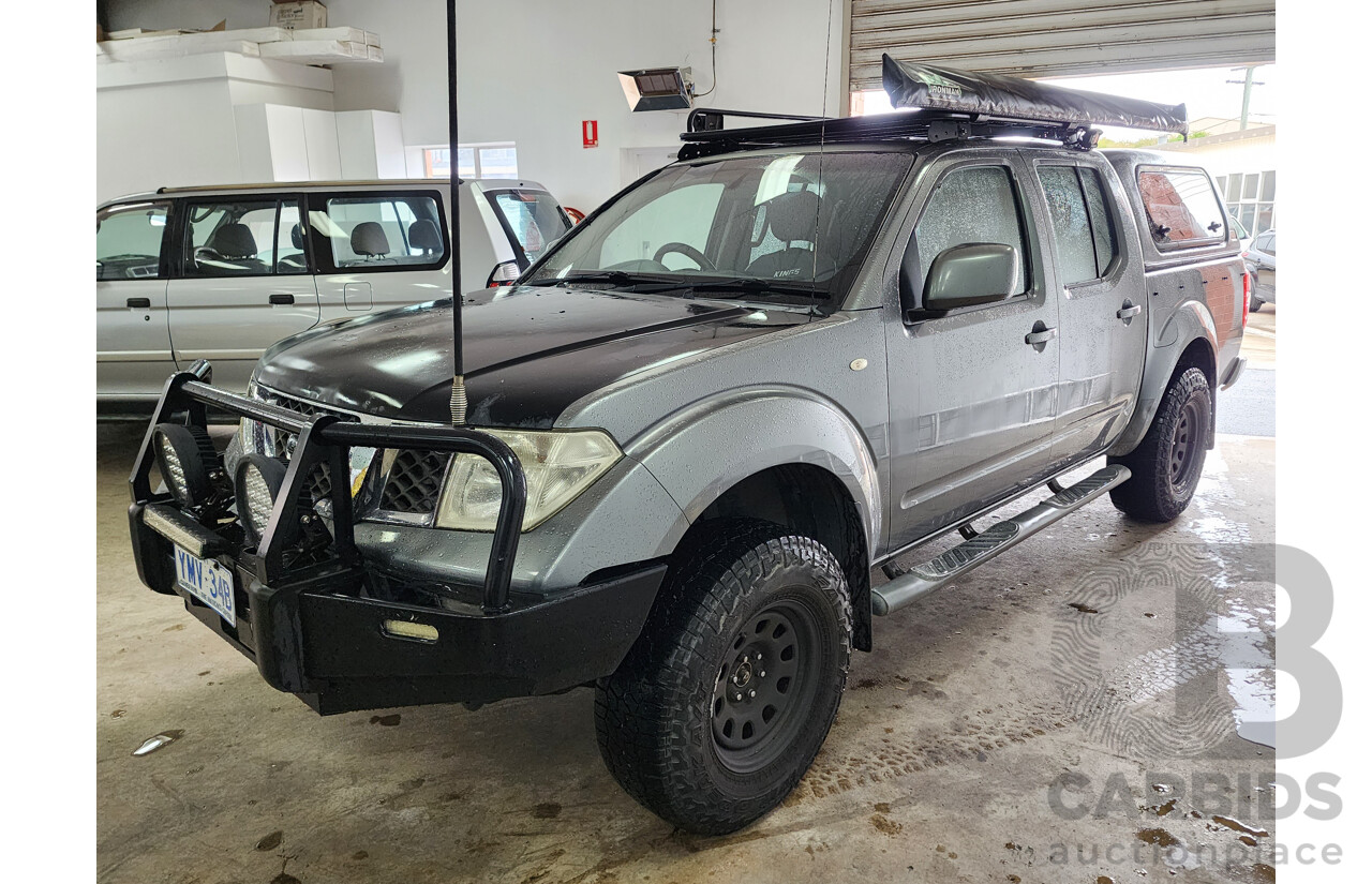 2/2011 Nissan Navara ST (4x4) D40 Dual Cab P/Up Grey 2.5L