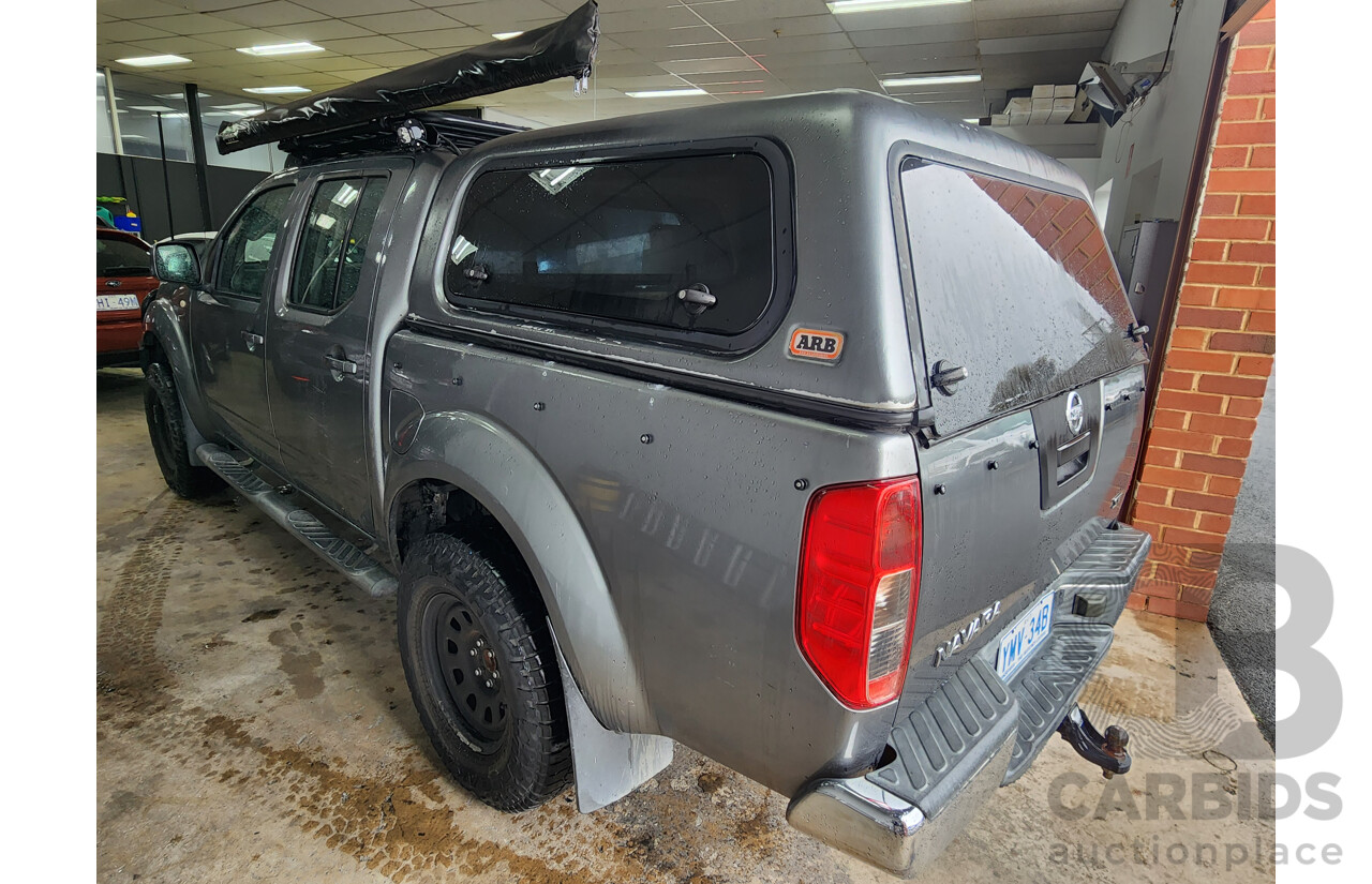 2/2011 Nissan Navara ST (4x4) D40 Dual Cab P/Up Grey 2.5L