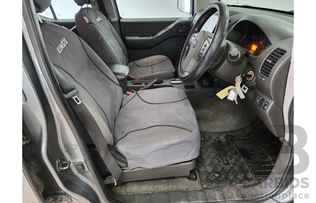 2/2011 Nissan Navara ST (4x4) D40 Dual Cab P/Up Grey 2.5L