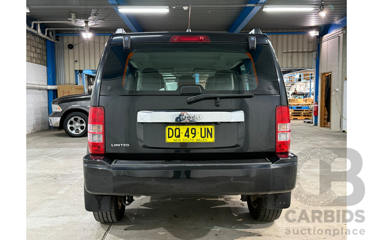 8/2012 Jeep Cherokee Limited (4x4) KK MY12 4d Wagon Black V6 3.7L