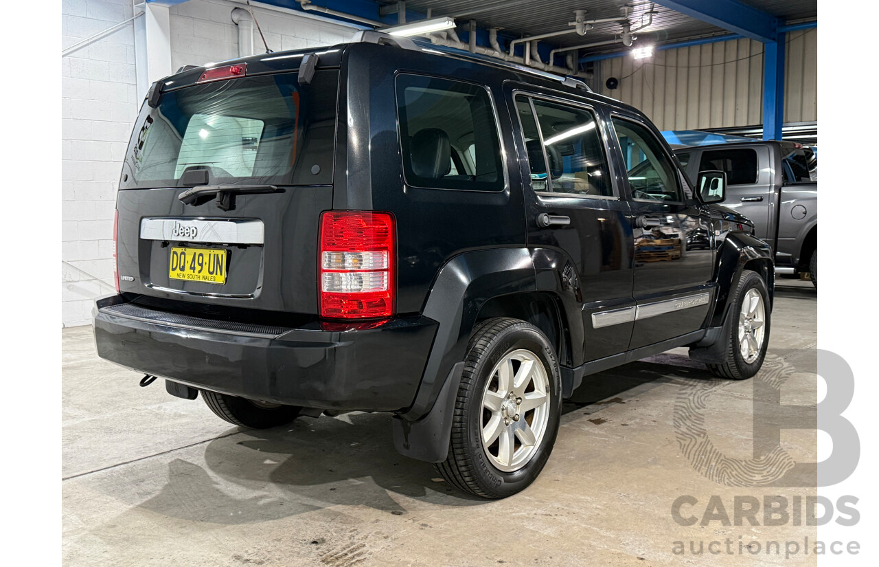 8/2012 Jeep Cherokee Limited (4x4) KK MY12 4d Wagon Black V6 3.7L