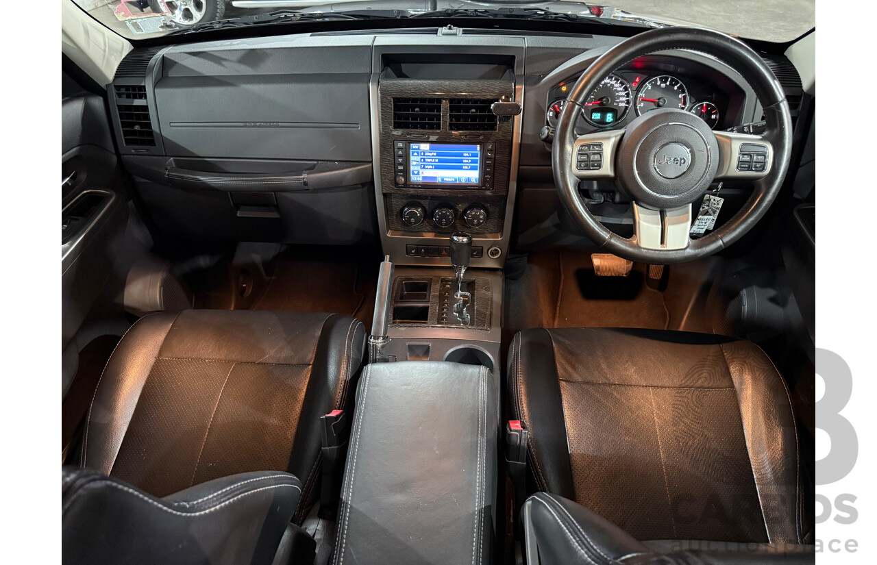 8/2012 Jeep Cherokee Limited (4x4) KK MY12 4d Wagon Black V6 3.7L