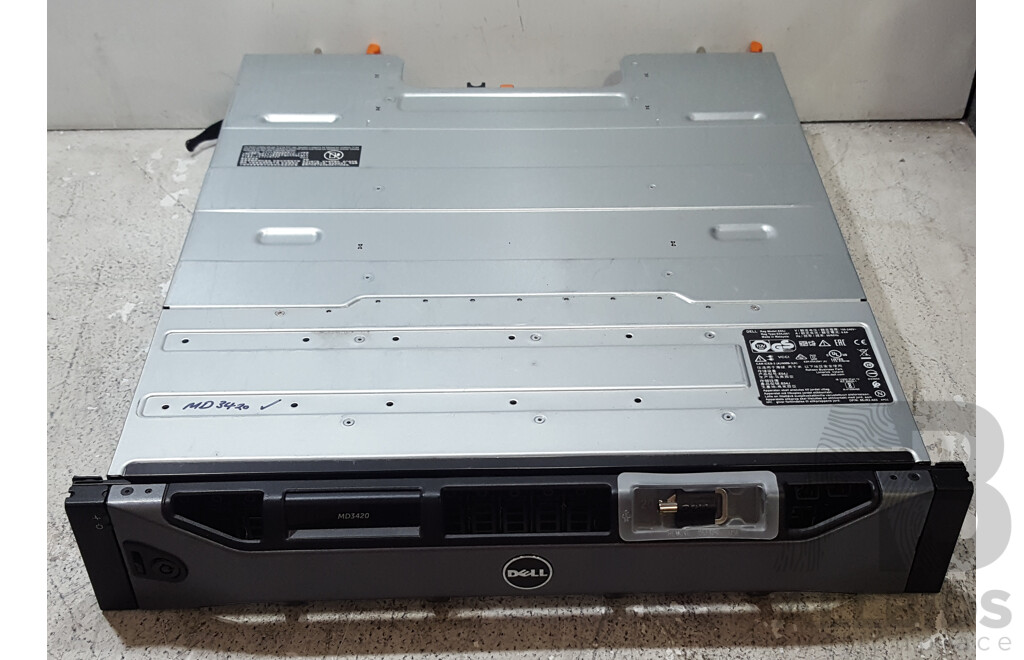 Dell (E04J) PowerVault MD3420 24-Bay SAS Hard Drive Array w/ 8.4TB of Total Storage