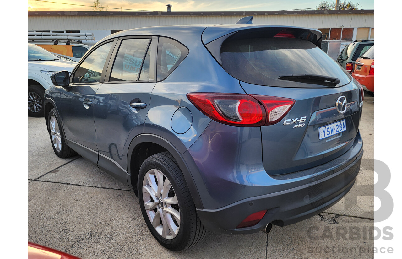 12/2013 Mazda Cx-5 Grand Tourer (4x4) MY13 UPGRADE 4d Wagon Blue 2.2L