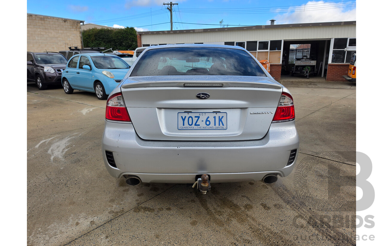 11/2006 Subaru Liberty GT-B MY07 4d Sedan Silver Or Chrome 2.5L