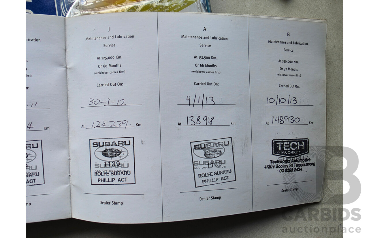 11/2006 Subaru Liberty GT-B MY07 4d Sedan Silver Or Chrome 2.5L