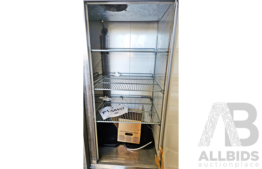 Mitchel R1170FDGN Stainless Steel Two Door Refrigerator