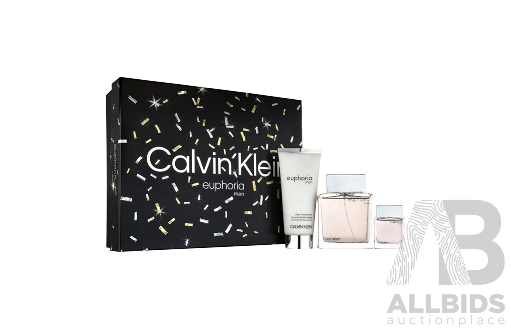 CALVIN KLEIN Euphoria Men Eau De Toilette 3-piece Gift Set