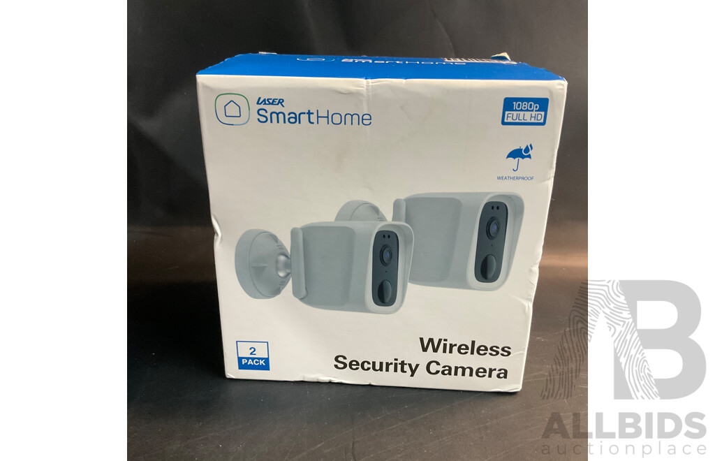 Laser Smart Home Wireless Security Camera 2Pack