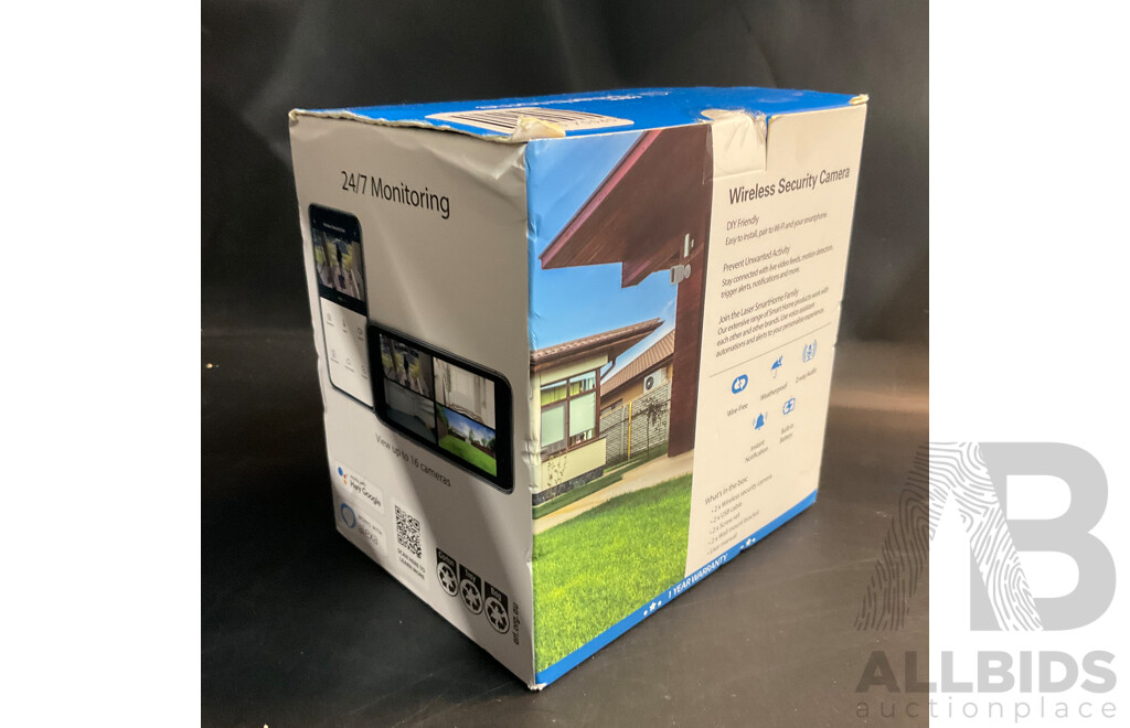 Laser Smart Home Wireless Security Camera 2Pack