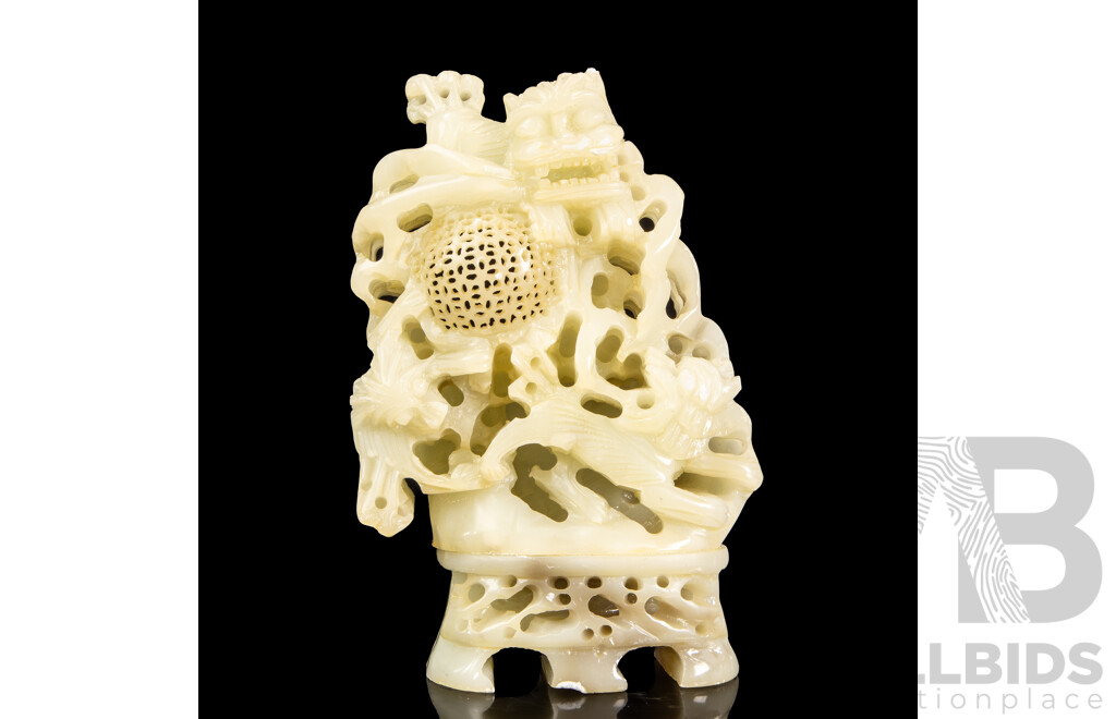 Antique Chinese Carved Jade Figure