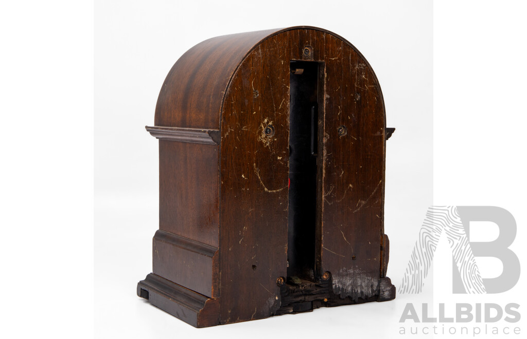 Late Edwardian Timber Cased Mantle Clock by Poole