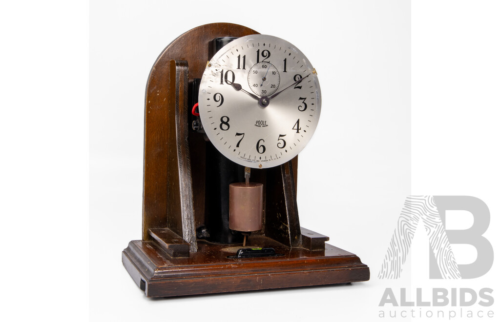 Late Edwardian Timber Cased Mantle Clock by Poole