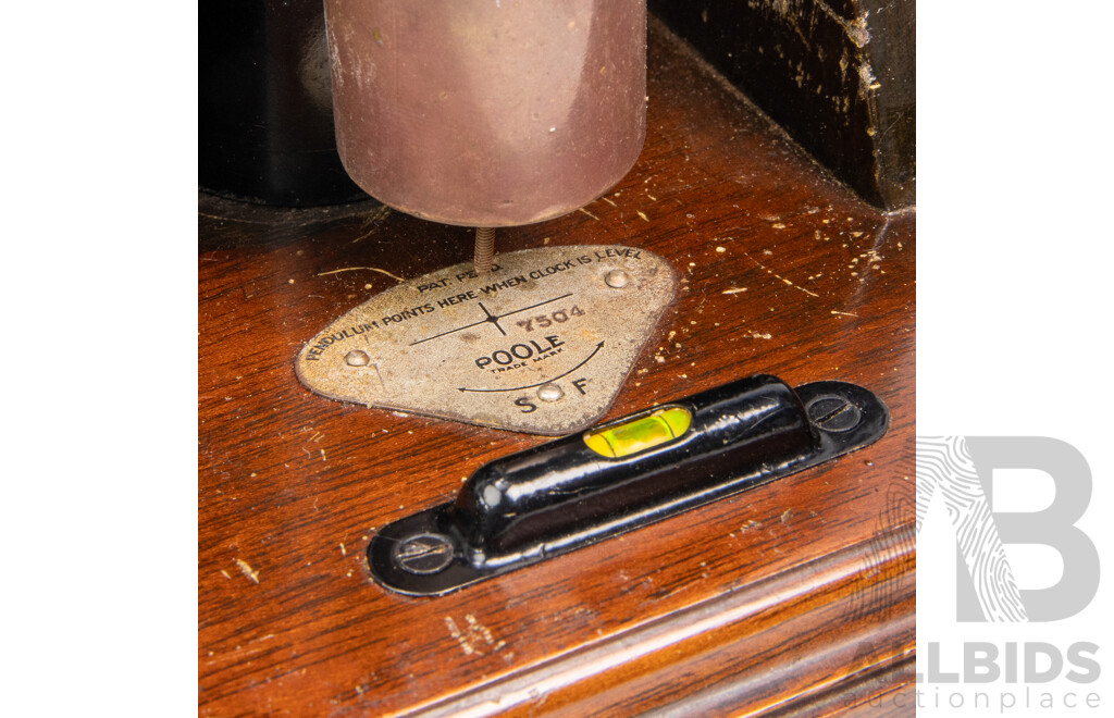 Late Edwardian Timber Cased Mantle Clock by Poole