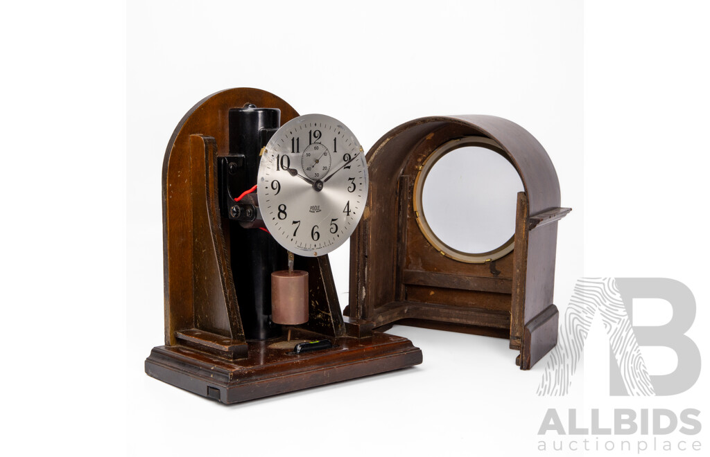 Late Edwardian Timber Cased Mantle Clock by Poole