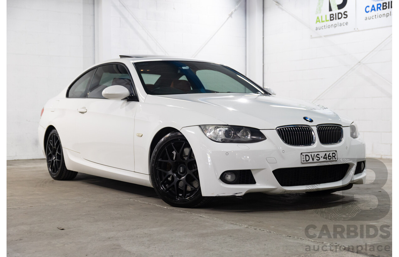 1/2008 Bmw 335i (RWD) E92 2d Coupe White Twin Turbo Inline 6 3.0L