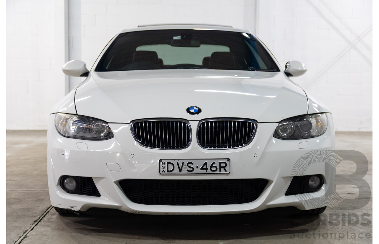 1/2008 Bmw 335i (RWD) E92 2d Coupe White Twin Turbo Inline 6 3.0L