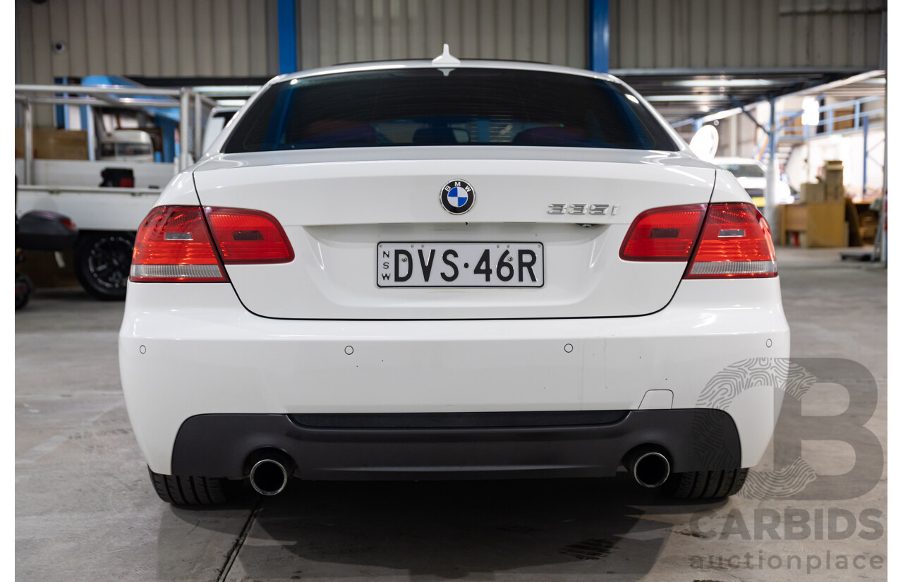 1/2008 Bmw 335i (RWD) E92 2d Coupe White Twin Turbo Inline 6 3.0L