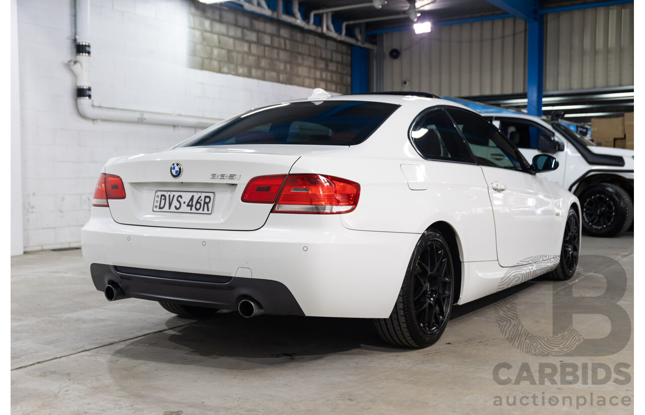 1/2008 Bmw 335i (RWD) E92 2d Coupe White Twin Turbo Inline 6 3.0L