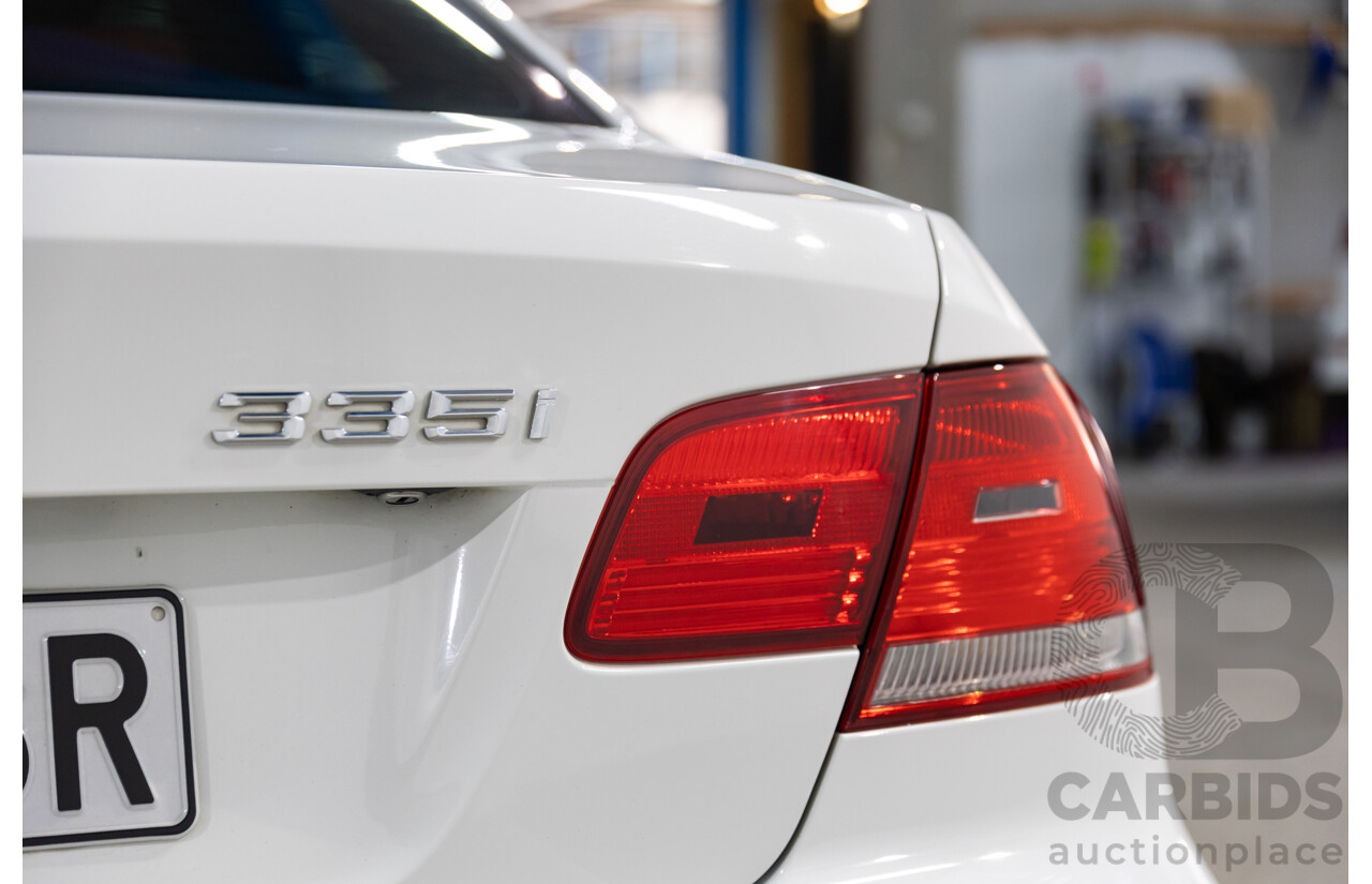 1/2008 Bmw 335i (RWD) E92 2d Coupe White Twin Turbo Inline 6 3.0L