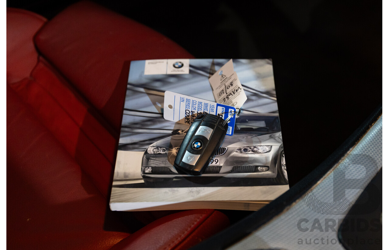 1/2008 Bmw 335i (RWD) E92 2d Coupe White Twin Turbo Inline 6 3.0L