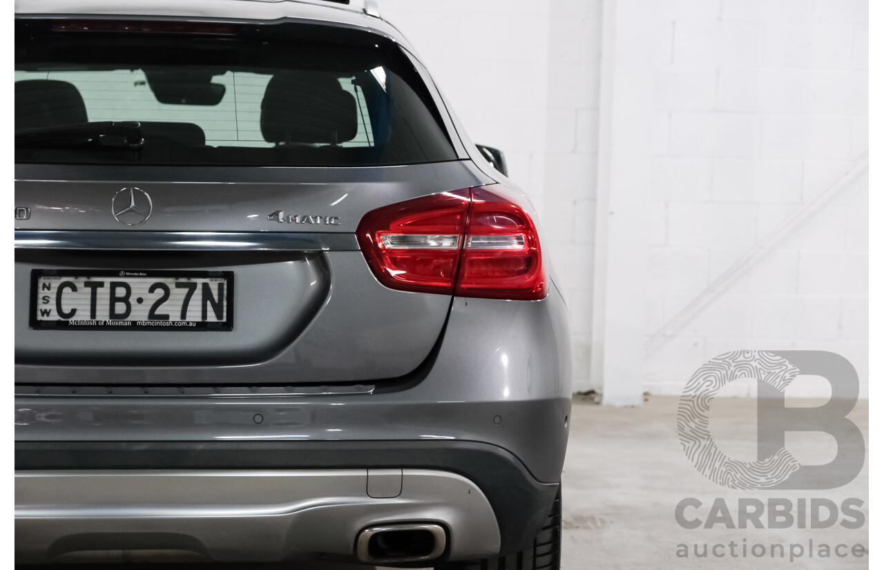06/2014 Mercedes-Benz Gla 250 4MATIC AWD X156 4D Wagon Mountain Grey Metallic Turbo 2.0L
