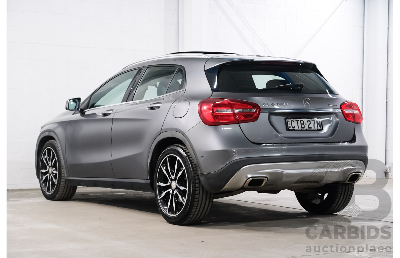 06/2014 Mercedes-Benz Gla 250 4MATIC AWD X156 4D Wagon Mountain Grey Metallic Turbo 2.0L
