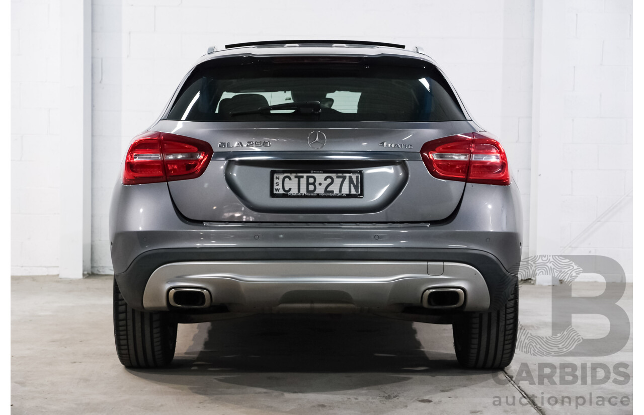 06/2014 Mercedes-Benz Gla 250 4MATIC AWD X156 4D Wagon Mountain Grey Metallic Turbo 2.0L