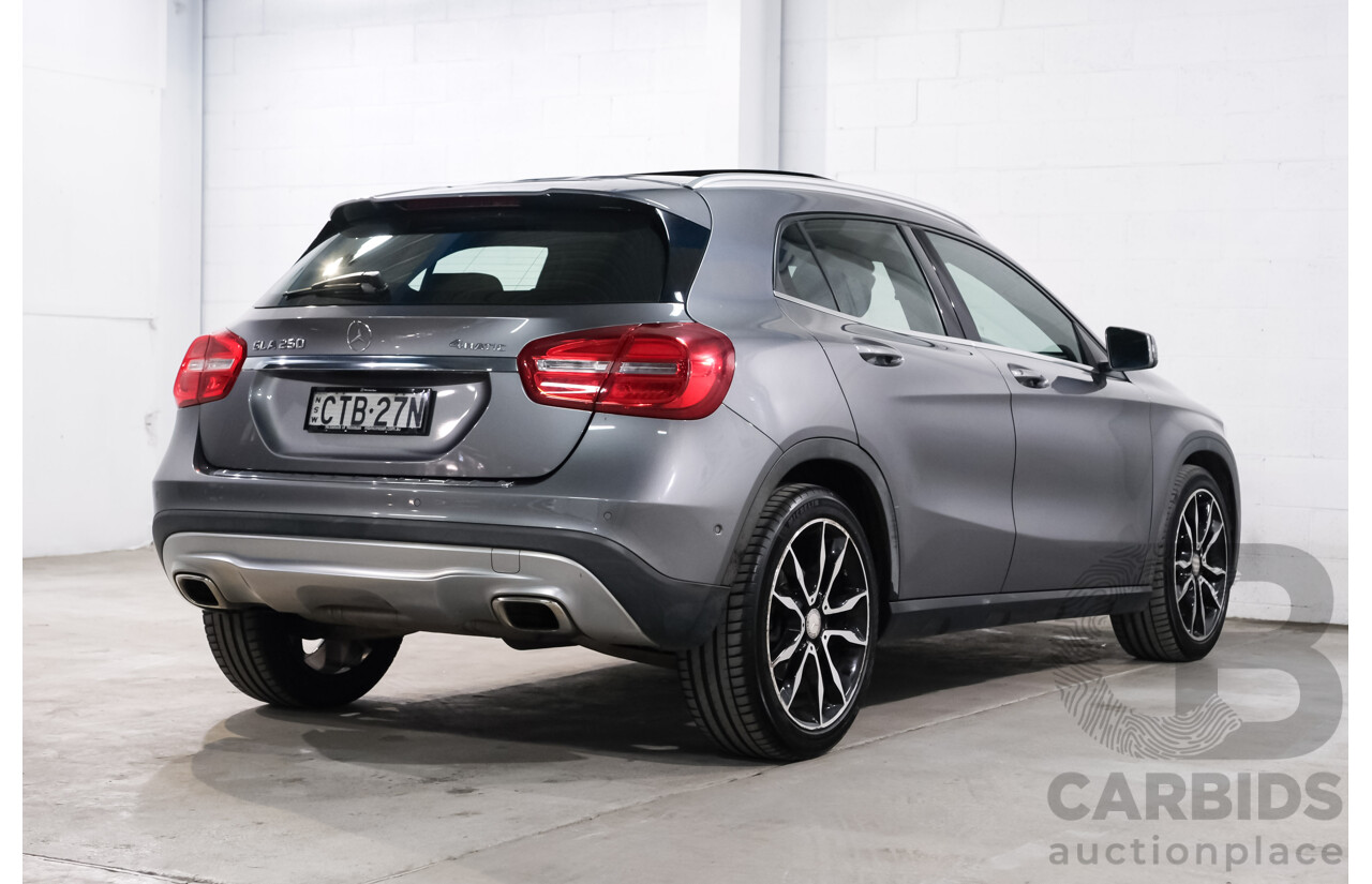06/2014 Mercedes-Benz Gla 250 4MATIC AWD X156 4D Wagon Mountain Grey Metallic Turbo 2.0L