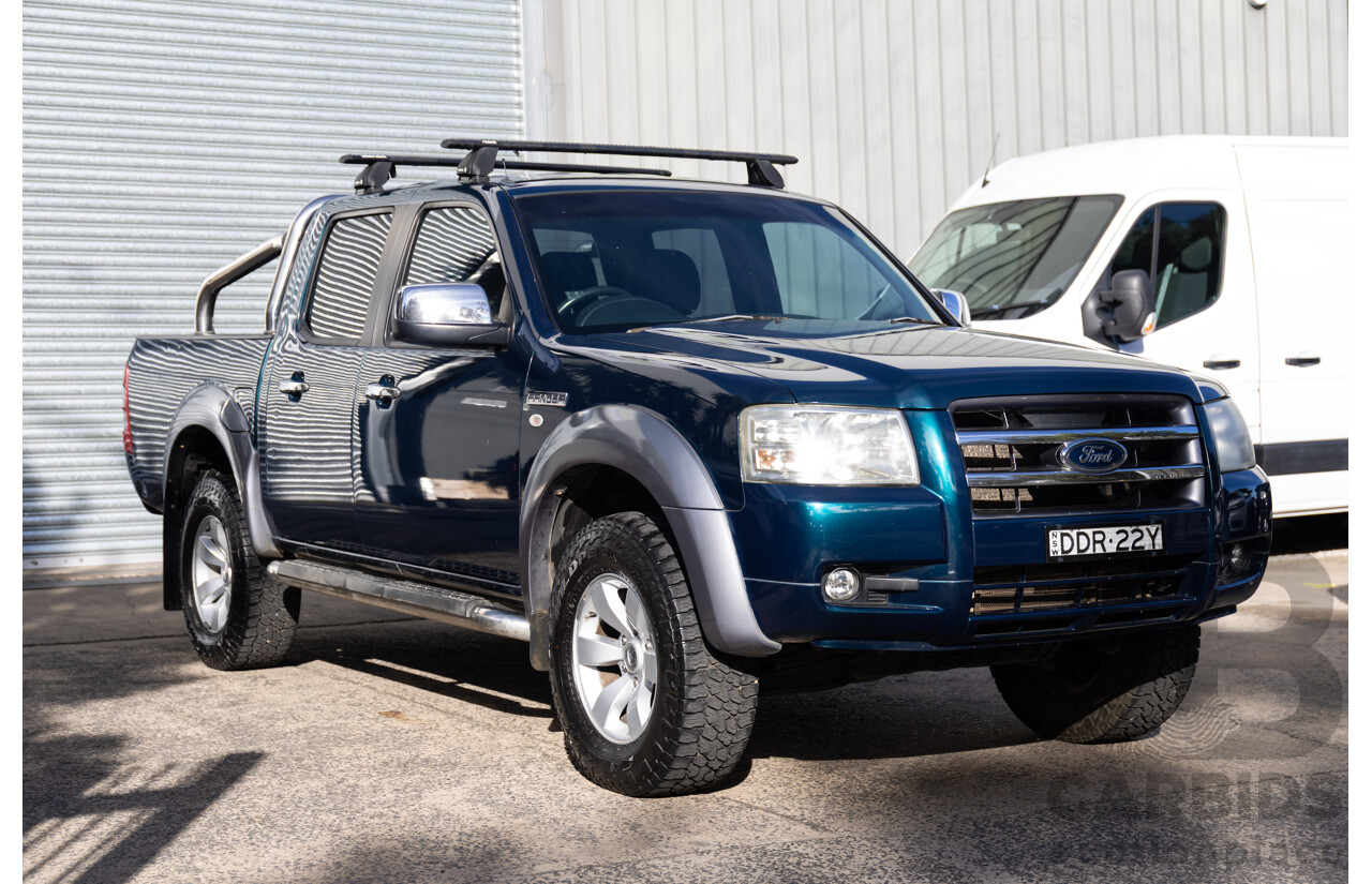 1/2007 Ford Ranger XLT (4x4) PJ Dual Cab P/Up Viridian Green Turbo Diesel 3.0L